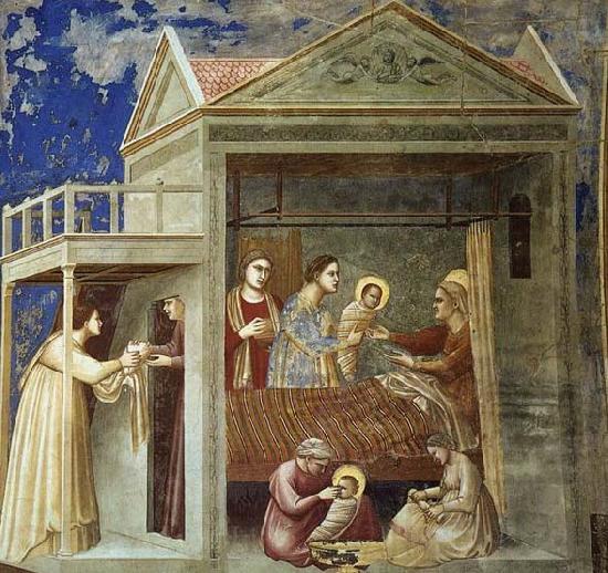 GIOTTO di Bondone The Birth of the Virgin Germany oil painting art